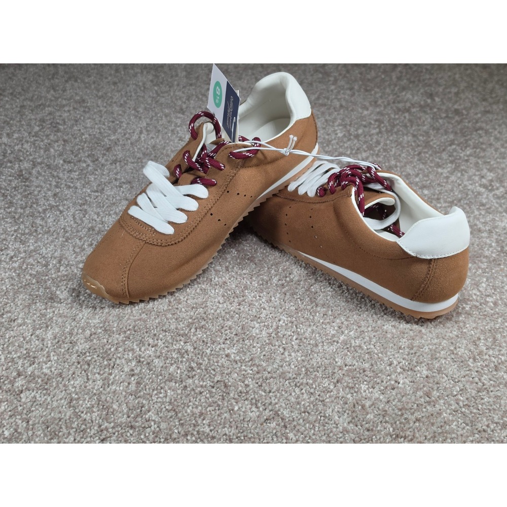 Universal Thread Jojo Brown Faux Suede Memory Foam Sneakers Womens 8.5 NEW - Picture 4 of 6